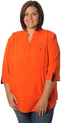 UG Apparel Feminino Feminino da Universidade Estadual Cowboys Button Size Button Down Tunic