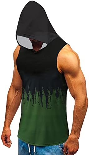 Tank Subshirts for Men treinando com mole de gravata sem mangas Treino muscular treino