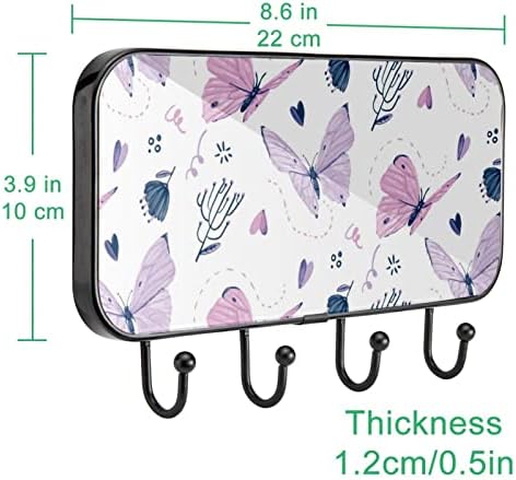 Buttermals pintadas à mão Princolor PRIMATA PRIMAGEM RACO DE PARAGEM DE PAREDE, CATA DE ENTRADA CATO COM 4 ENCONTRA PARA CAPA TOLHO