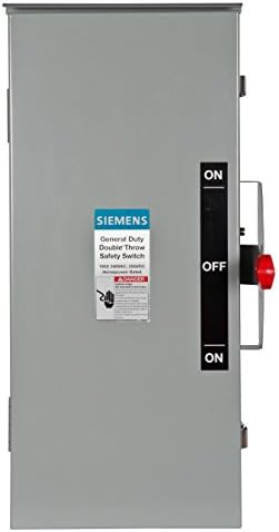 Siemens dtgnf223r 100-AMP, 2 pole, 240 volts, 2W não fundido, arremesso duplo, tipo 3R