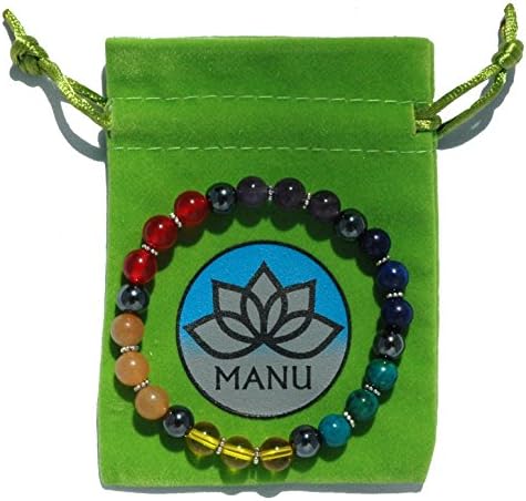 Chakra Crystal Grounding Gemstone Bracelet por Manu ™