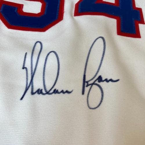 Nolan Ryan assinou autêntico 1993 Texas Rangers Mitchell e Ness Jersey JSA CoA - Jerseys de MLB autografadas