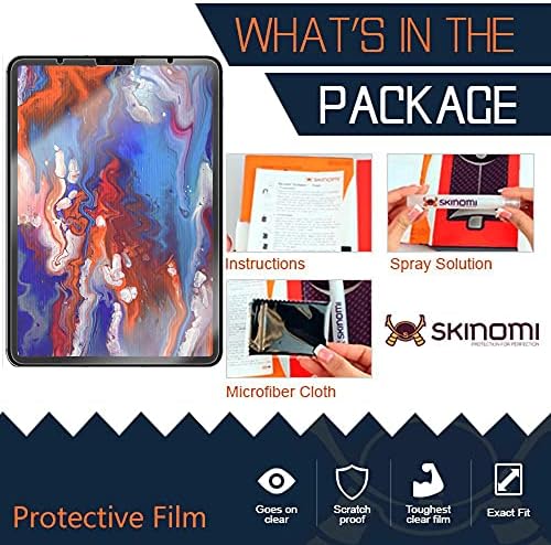 Protetor de tela Skinomi Compatível com Apple iPad Pro 11 Clear Techskin TPU Anti-Bubble HD Film
