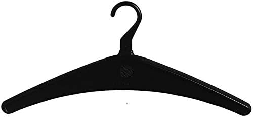 Cabides de vestuário de Lorell com gancho aberto, 17 polegadas, preto