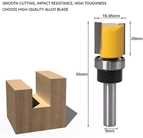 Bit de roteador, cortando posicionamento preciso profissional de 8 mm de alta dureza para grooving para madeira