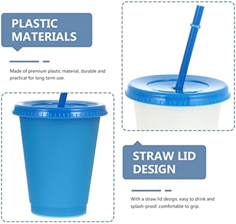 Doitool reutilizável Plástico Plástico Copo 4pcs Canecas de café Garrafas de suco
