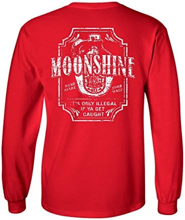 Moonshine Tennessee uísque de manga longa camiseta