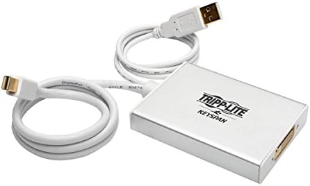 Tripp Lite Keyspan Mini DisplayPort para VGA/DVI/HDMI, adaptador de conversor All-In-One DP 1.2, Thunderbolt 1 e 2 Compatível,