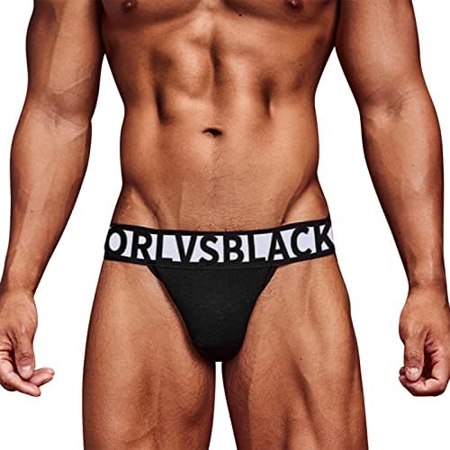 Masculino Sexy Underpants Banda curta Underpant Knicker Solid Solid Waist t Back Thong