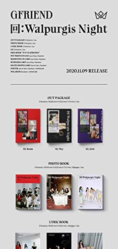 Gfriend 回: Walpurgis Noite 3º Álbum My Room Versão CD+60p Photobook+24p Lyrics+16p Mini Book+1p Photostand+Card Pop-Up 1p