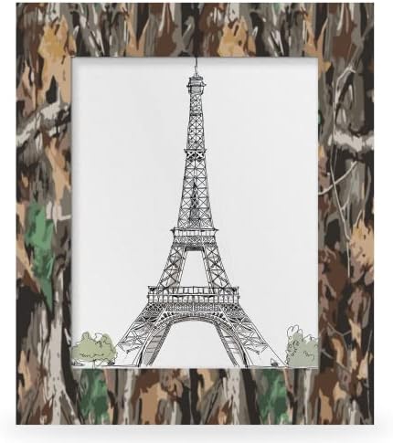 Tropicallife Animal Zebra Stripe Print Picture Frames para 8 x 10 foto, moldura de madeira com moldura de mesa de