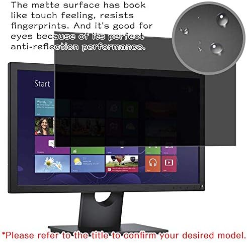 Protetor de tela de privacidade Synvy, compatível com o Acer R271 Bid 27 Monitor de exibição Monitor Anti -Spy Film