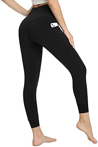 Leggings de compressão de cintura alta Enyur com bolsos para mulheres Melhor barra