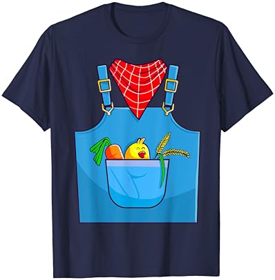 T-shirt de figurino do fazendeiro Halloween, puta de fazendas bonitinhas, homens, homens de crianças crianças