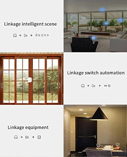MHCOZY ZIGBEE O sensor de porta e janela, sensor de contato inteligente para automação residencial, trabalha com o assistente doméstico,