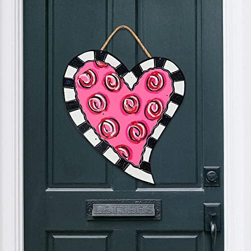 Cabide da porta do dia dos namorados Astroco, cabide caprichoso do coração, decoração da porta do dia dos namorados, cabide da porta
