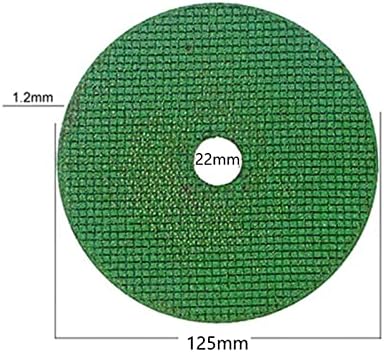 Griagem de GOOFFY 5pcs Roda de moagem de diamante de resina 5 polegadas Compatível verde com cor de corte de rio