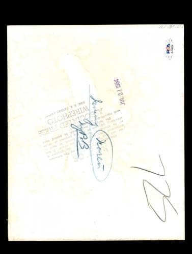 IRV Noren PSA DNA assinado 8x10 Original 1954 Wire Photo Yankees Autograph - fotos autografadas da MLB