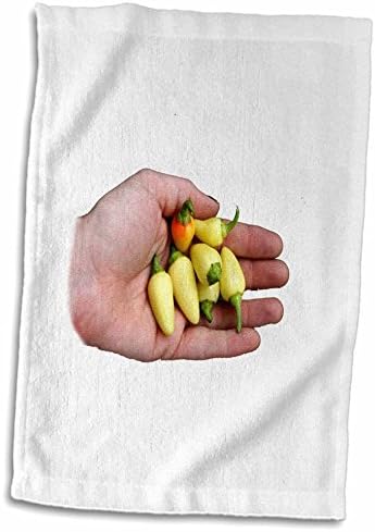 3drose white habanero pimenta quente e fotografia à mão - toalhas