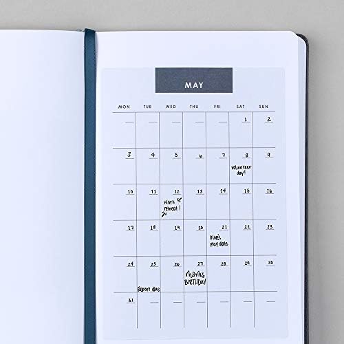 Erin Condren Designer Acessórios de mesa - adesivos de calendário personalizáveis ​​focados. 12 calendários adesivos