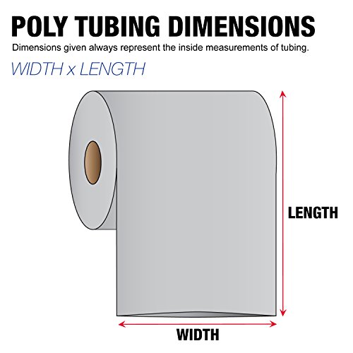 Lógica de fita TLPT1403 Poly Tubing, 3 mil, 14 x 1450 ', limpo, 1/rolo