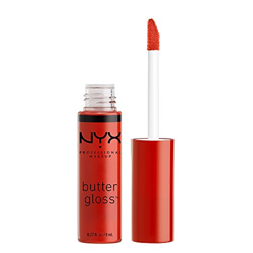 NYX Professional Makeup Butter Gloss, Strawberry Jam, 0,27 onça fluida