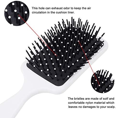 Kawaii Axolotl Pattern Hair escova fofinho de escova de ar pente de almofada de ar para homens Presente de cabelo para mulheres