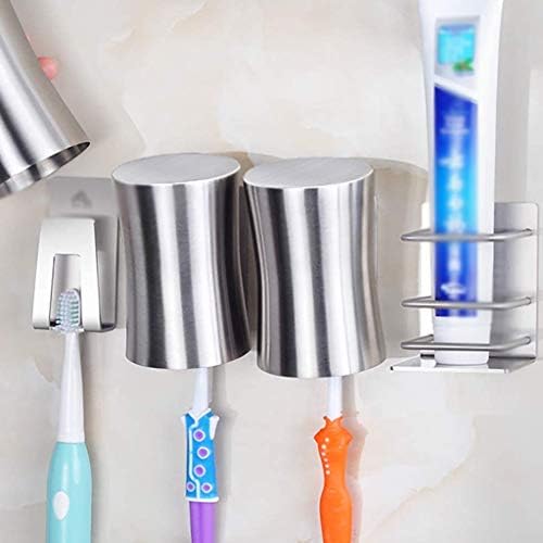 Tfiiexfl parede montada em creme dental montada em dentes de dentes, sem necessidade de perfurar o porta -escova de