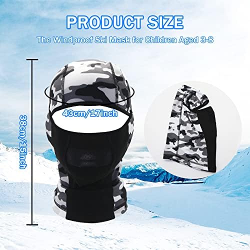 Máscara de esqui duoyeree máscara de proteção contra vento e fria máscara de inverno Atividades ao ar livre de inverno