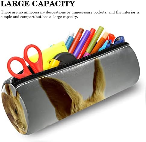 Caixa de lápis Guerotkr, bolsa de lápis, capa de caneta, bolsa de caneta, bolsa de lápis pequena, padrão animal de coelho