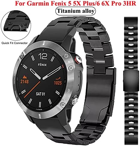 Fndwj Titanium liga Watchband Rickfit Wrist Wels for Garmin Fenix ​​7x 7 6 5 5x Plus/6 6x Pro 3 3HR/Forerunner 935