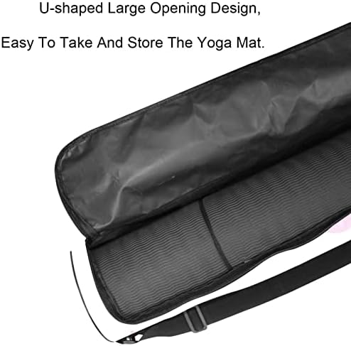 Bolsa de tapete de ioga para estéril Yoga Mat, Exercício de ioga transportadora de tapete de ioga Full-Zip Yoga com cartum
