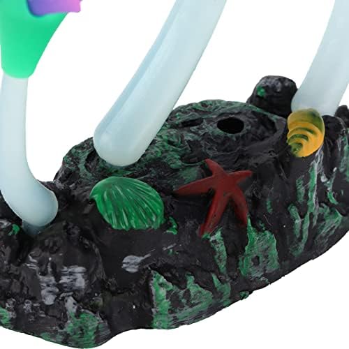 Planta de coral de silicone, decoração artificial para decorações de aquário de tanques de peixes ornamentos de corais brilhantes