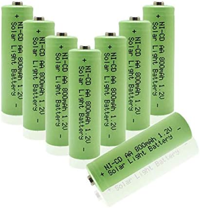 AA 1.2V 800mAh Ni-CD Batteries Combo com AAA 1.2V 600mAh Ni-MH Baterias solares para luzes do jardim