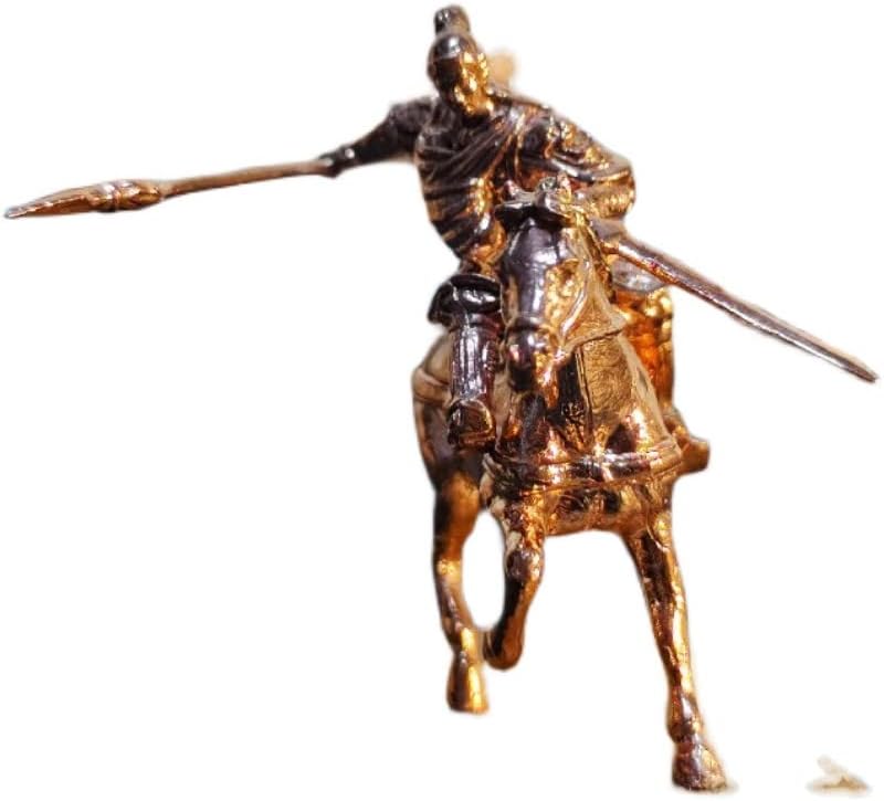 Figura de brinquedo de brinquedos da série Generals Invincible de três reinos, Zhaoyun/Guanyu/Zhangfei/Huangzhong/Machao, Kit de garagem geral de cobre puro