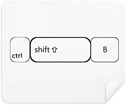 Símbolo do teclado Ctrl Shift B Limpeza de pano Clearner 2pcs Camurça tecido