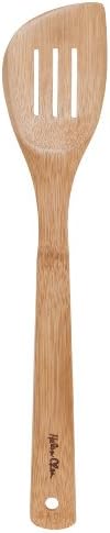 A espátula de cozinha asiática de Helen, bambu natural, 13 polegadas