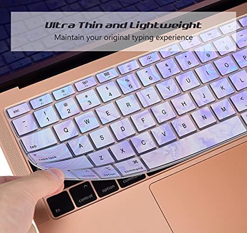 Tampa do teclado de silicone para MacBook Air 13 polegadas 2020 A2337 M1 A2179 com tela Retina e Touch ID Protetor de proteção contra