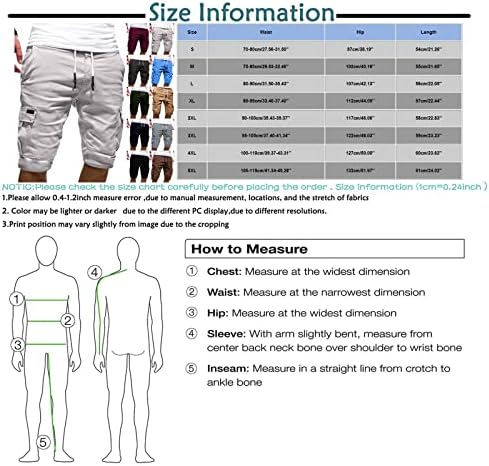 Shorts de carga ymosrh para homens casuais ao ar livre bolsos de retalhos de macacões esportes shorts de ferramentas