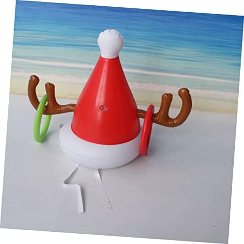 AMOSFUN 2PCS Inflável Antler Hat Ferrule Toy Toys Outdoor Toys Santa Toys for Kids Nativity Toys for Kids Stacker