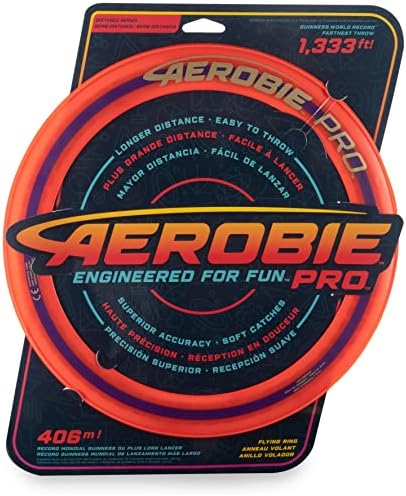 Aerobie 6046388 33 cm de diâmetro, solteiro, Pro Flying Ring Orange