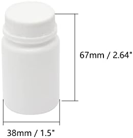 Garrafa de plástico aicosineg pe 2,12oz 25x67 mm/dxh largo de largura de laboratório de laboratório de reagente amostra