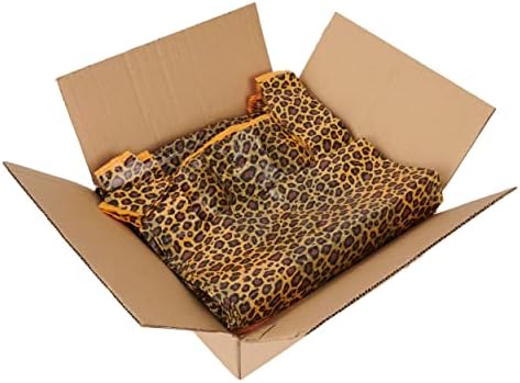 Bolsas de camiseta plásticas de plástico de leopardo médio - 11 ½ ”x 6 x 21 perfeitas para restaurantes, varejo, mercearia, retirar, fazer compras e mais - espessura: .48mil hdpe