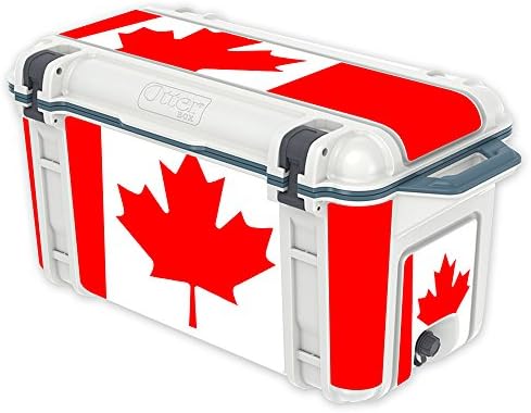 MightySkins Skin Compatível com Otterbox Venture 65 QT Cooler - bandeira canadense | Tampa protetora, durável e exclusiva do encomendamento de vinil | Fácil de aplicar | Feito nos Estados Unidos