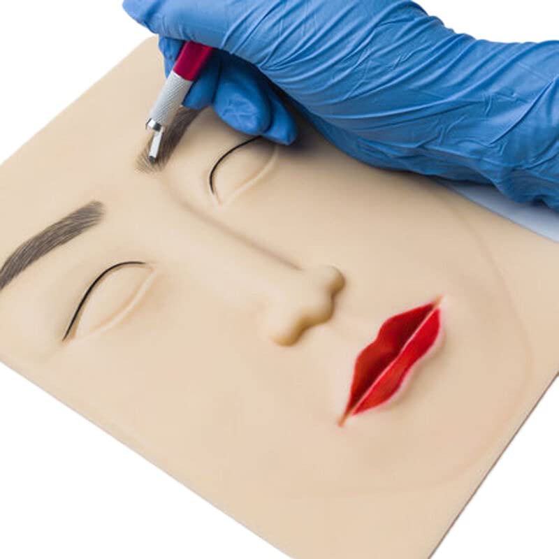 Silicone Tattoo Pratique pele para iniciantes Microblading Maquiagem permanente PMU Supplies 3D Blank Eybrow Lip Acesorys