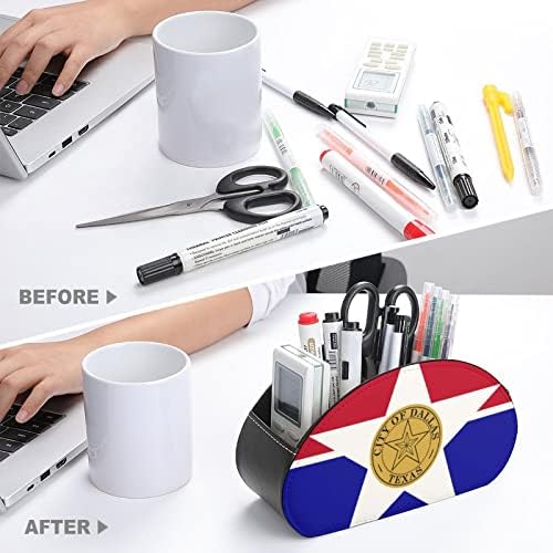 Dallas Flag Printing TV Remote Organizer Box Control titular