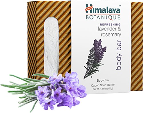Himalaia Botanique Refrescante Lavanda e Rosemary Body Bar para Calming Comfort & Ultra Hidurized Skin, 4,41 oz