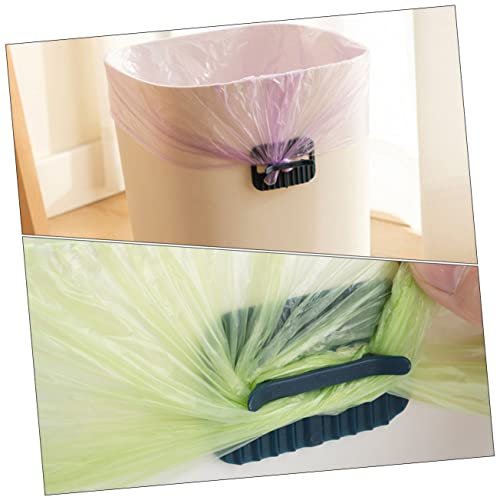 Pail de lixo de zerodeko 8pcs fixador de grampo lixo doméstico lixo conveniente prendedores anti-quedas sacos caseiros ajuste saco de clipe ajustável