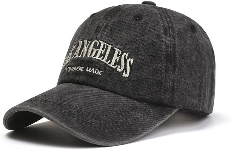 Classic Classic Los Angeles Baseball Cap vintage lavado o pai ajustável Hat de baixo perfil Hat de beisebol para homens