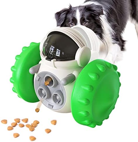 Brinquedos de quebra -cabeça de tratamento para cães, dispensador de alimentos interativos de tratamento, Josmax Slow alimentador brinquedos para cães inteligentes para mantê -los ocupados, enriquecer brinquedos para melhoramento da mente do treinamento de QI - verde